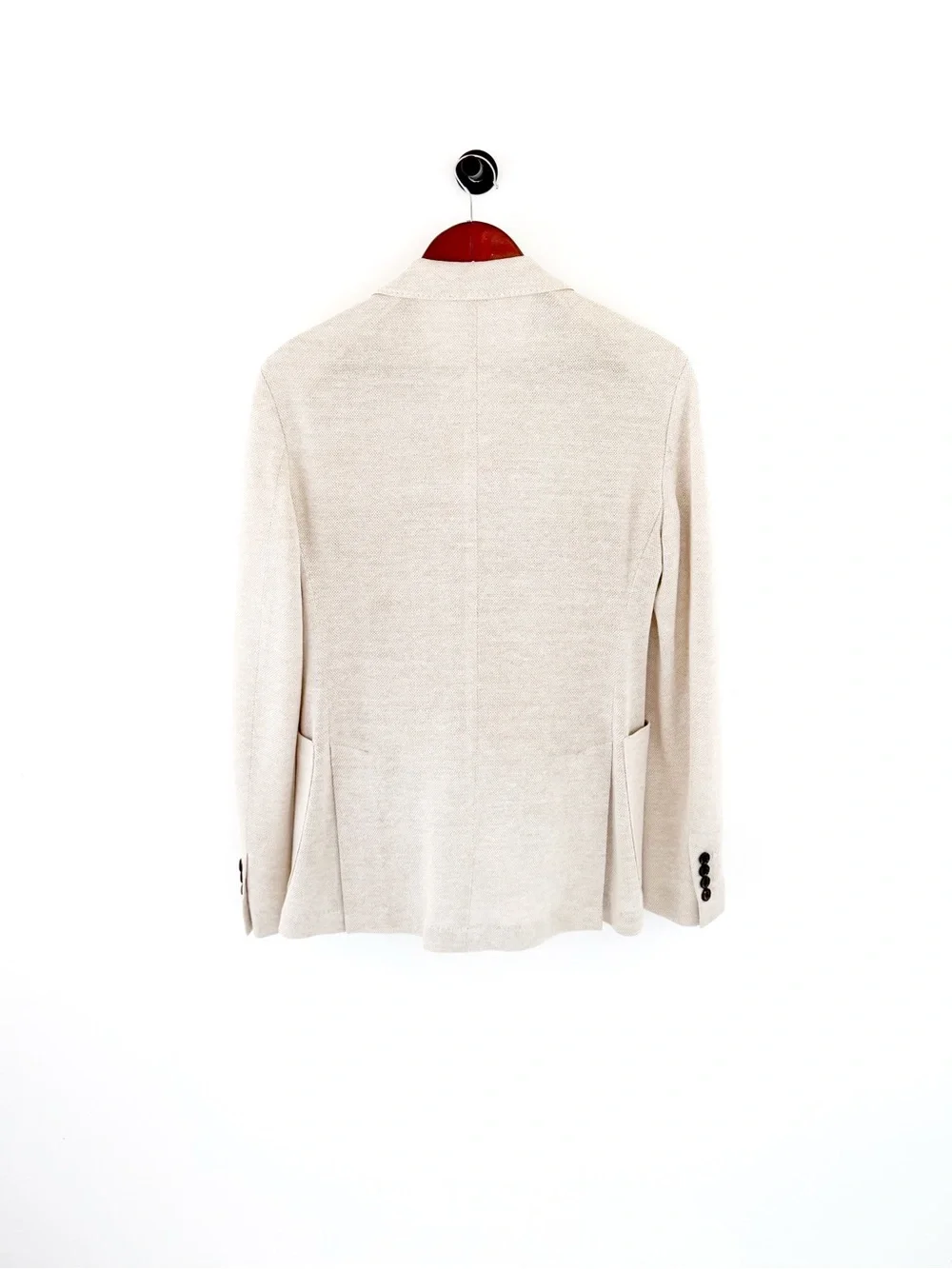 NEW Eleventy Textured Linen Blazer Men's Cream Sport Coat Unstructured 38R